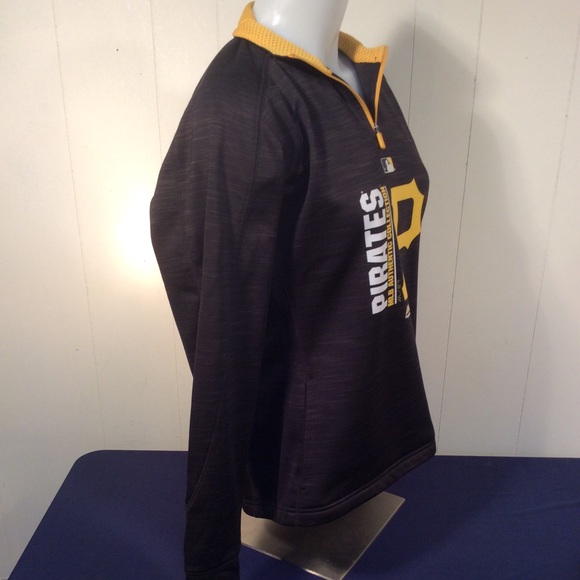 Pittsburgh Pirates Majestic womens 1/4 zip pullover jacket size medium - Picture 5 of 7
